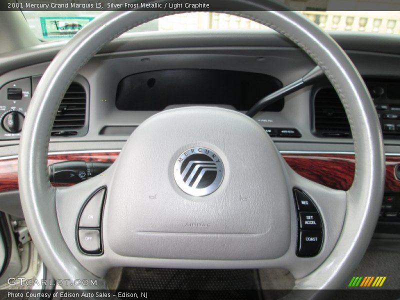 Silver Frost Metallic / Light Graphite 2001 Mercury Grand Marquis LS