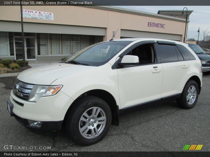 Creme Brulee / Charcoal Black 2007 Ford Edge SEL AWD