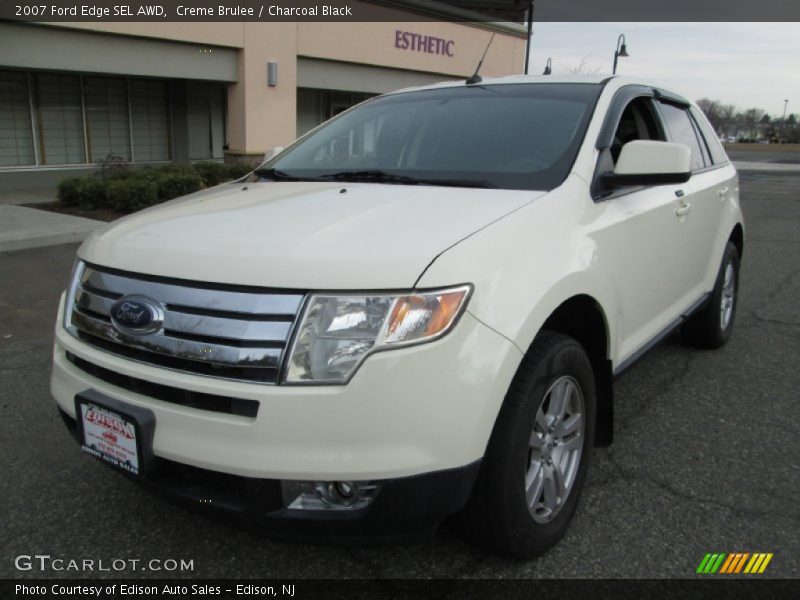 Creme Brulee / Charcoal Black 2007 Ford Edge SEL AWD