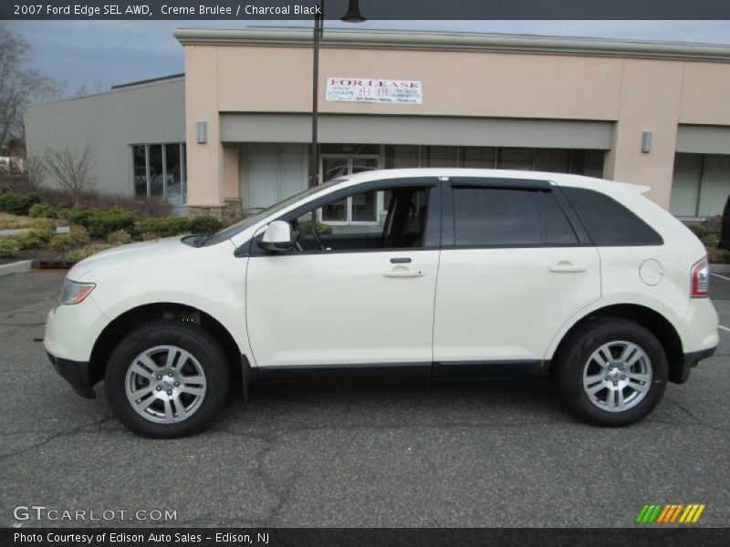 Creme Brulee / Charcoal Black 2007 Ford Edge SEL AWD