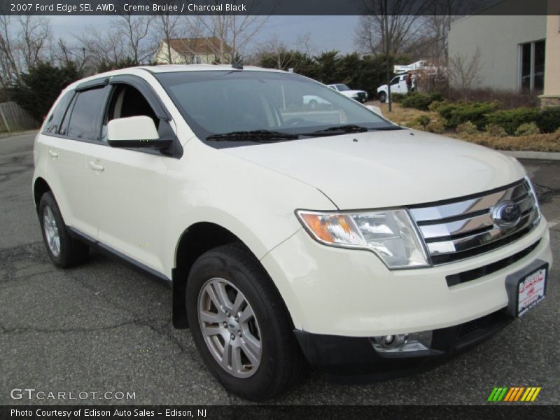 Creme Brulee / Charcoal Black 2007 Ford Edge SEL AWD