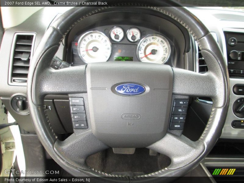 Creme Brulee / Charcoal Black 2007 Ford Edge SEL AWD