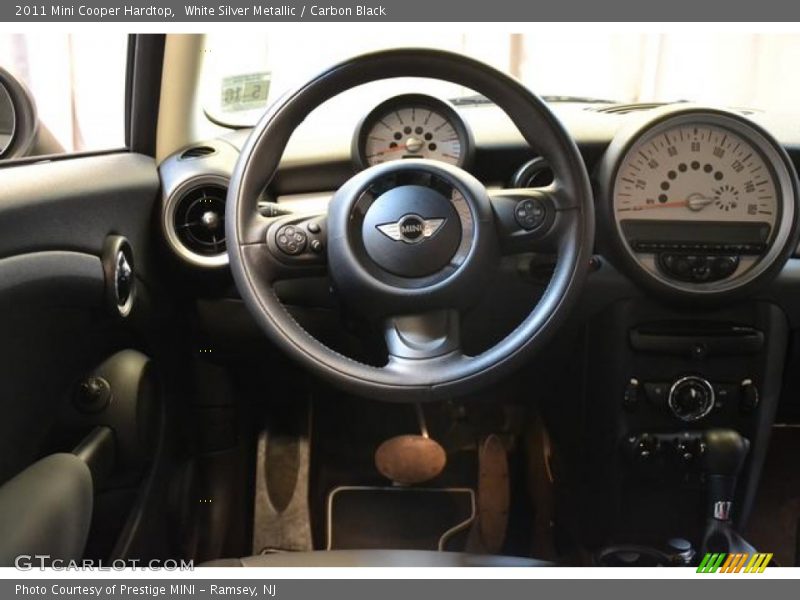White Silver Metallic / Carbon Black 2011 Mini Cooper Hardtop