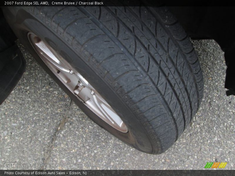 Creme Brulee / Charcoal Black 2007 Ford Edge SEL AWD