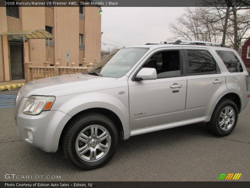 Silver Metallic / Black 2008 Mercury Mariner V6 Premier 4WD