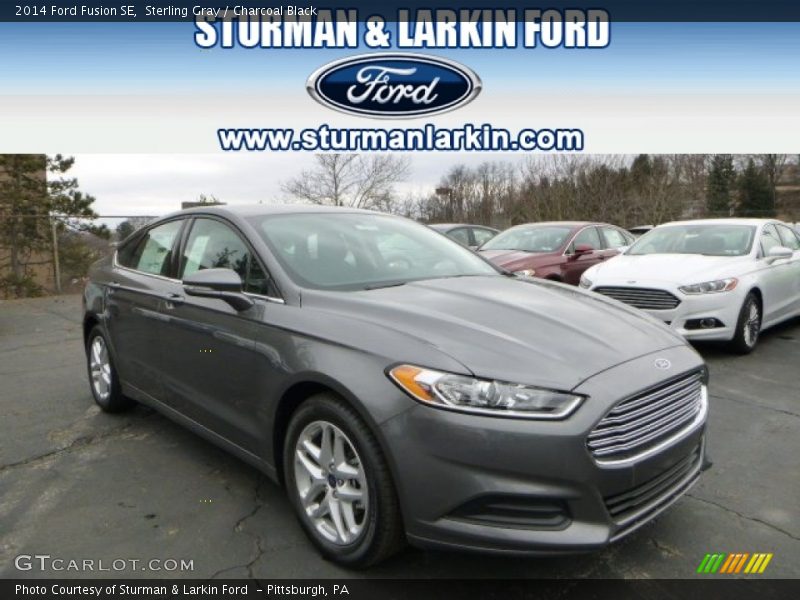 Sterling Gray / Charcoal Black 2014 Ford Fusion SE
