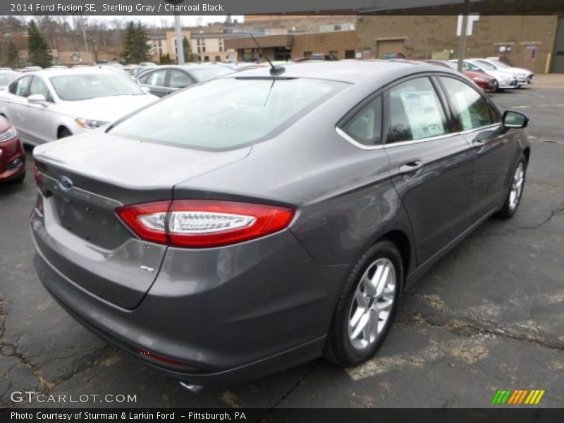 Sterling Gray / Charcoal Black 2014 Ford Fusion SE