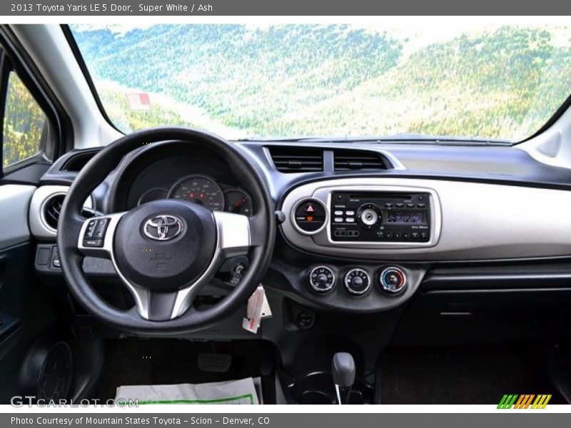 Super White / Ash 2013 Toyota Yaris LE 5 Door