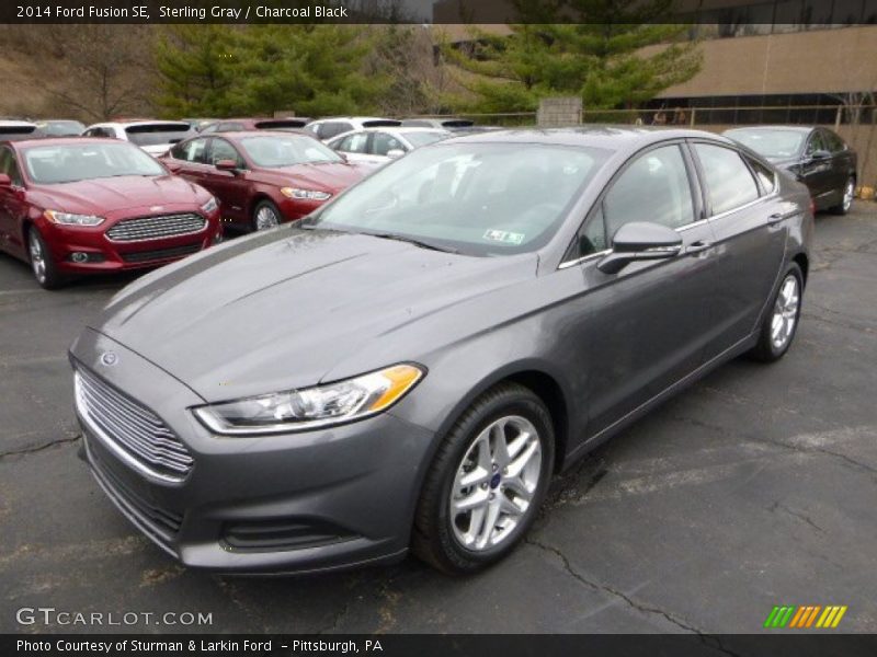 Sterling Gray / Charcoal Black 2014 Ford Fusion SE