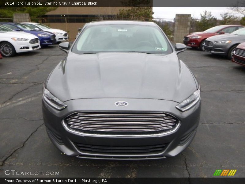 Sterling Gray / Charcoal Black 2014 Ford Fusion SE