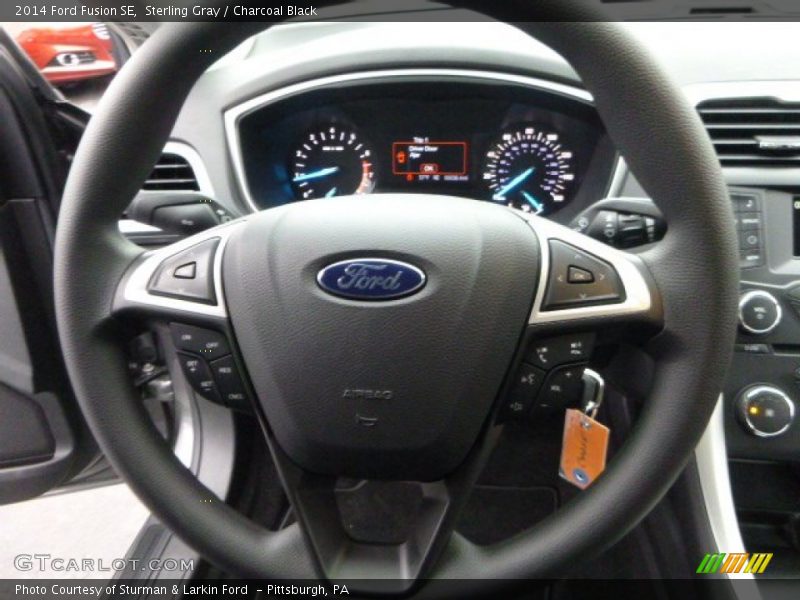 Sterling Gray / Charcoal Black 2014 Ford Fusion SE