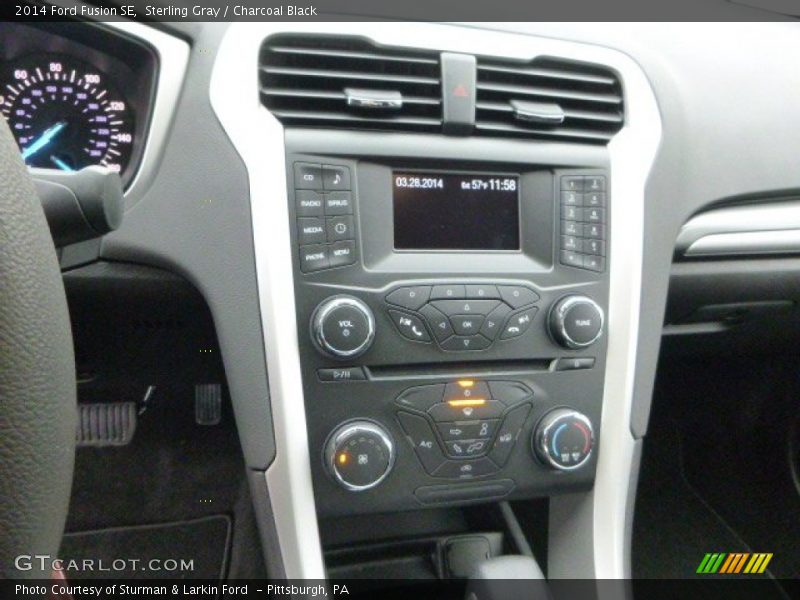 Sterling Gray / Charcoal Black 2014 Ford Fusion SE