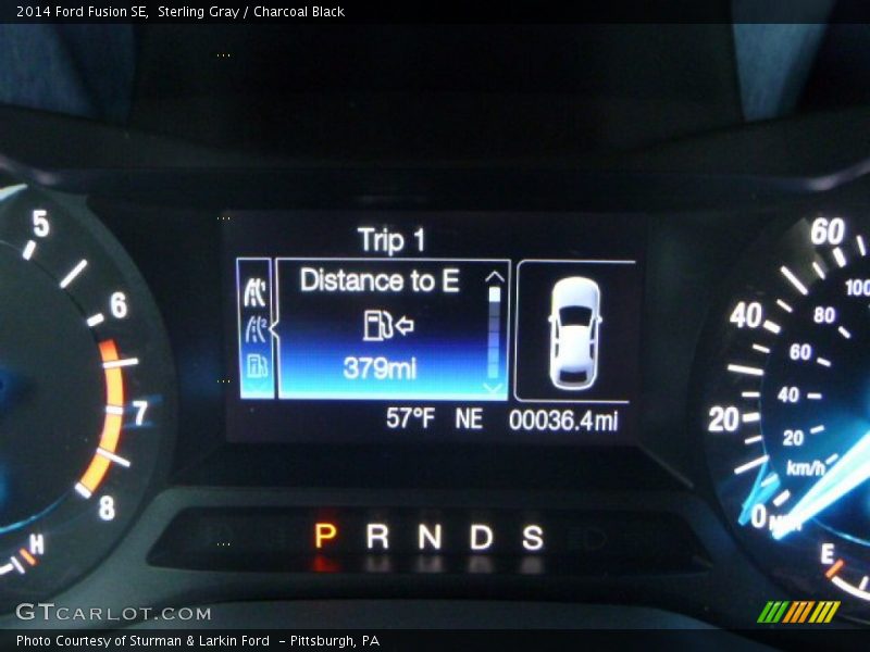 Sterling Gray / Charcoal Black 2014 Ford Fusion SE