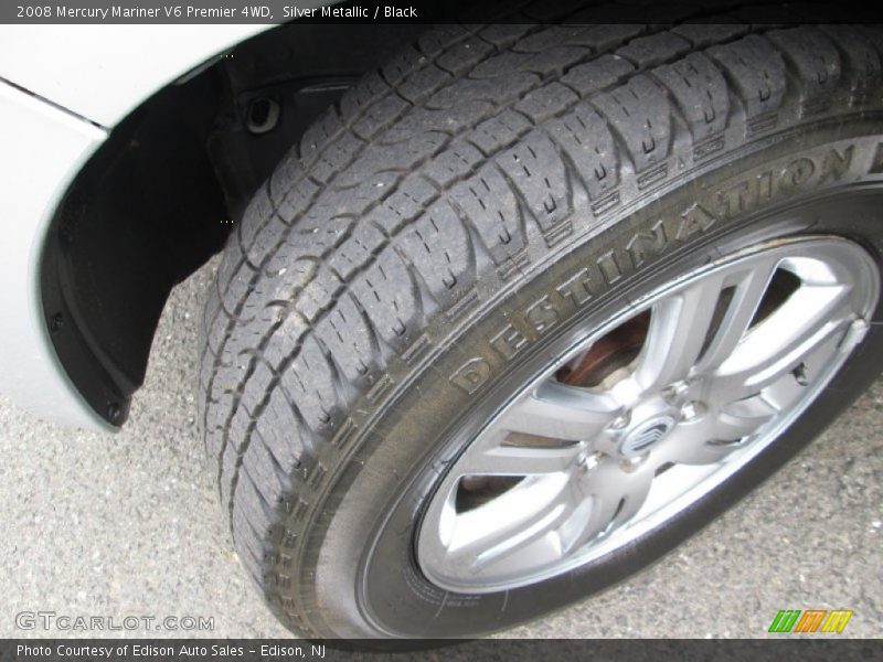 Silver Metallic / Black 2008 Mercury Mariner V6 Premier 4WD