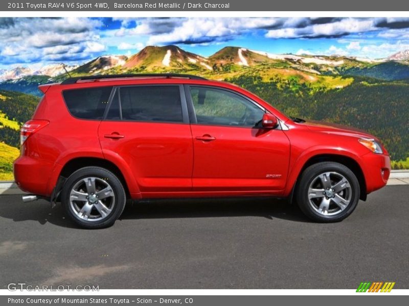 Barcelona Red Metallic / Dark Charcoal 2011 Toyota RAV4 V6 Sport 4WD
