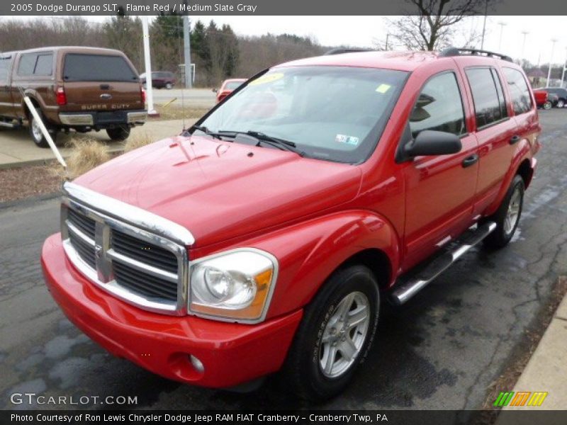 Flame Red / Medium Slate Gray 2005 Dodge Durango SLT
