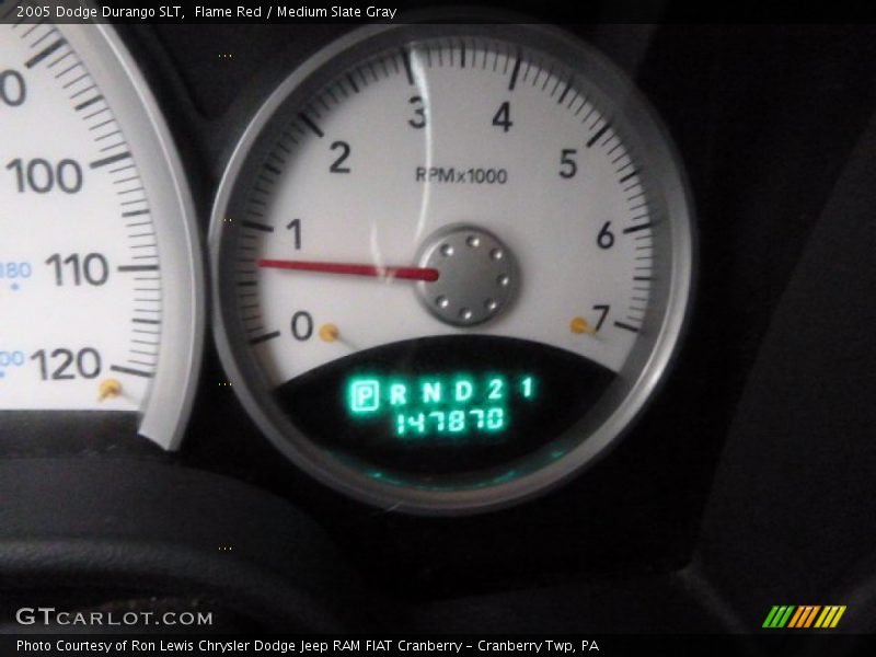 Flame Red / Medium Slate Gray 2005 Dodge Durango SLT