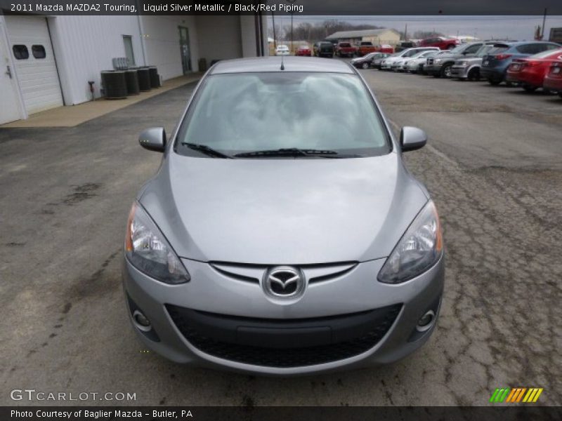 Liquid Silver Metallic / Black/Red Piping 2011 Mazda MAZDA2 Touring