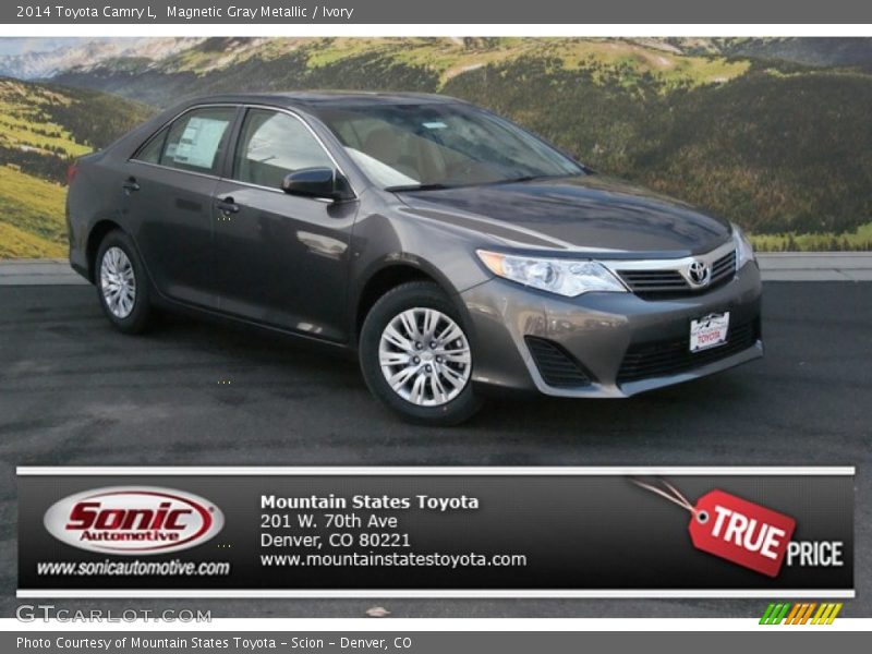 Magnetic Gray Metallic / Ivory 2014 Toyota Camry L