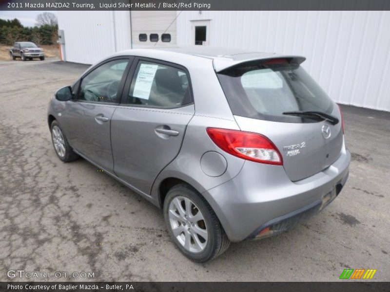 Liquid Silver Metallic / Black/Red Piping 2011 Mazda MAZDA2 Touring