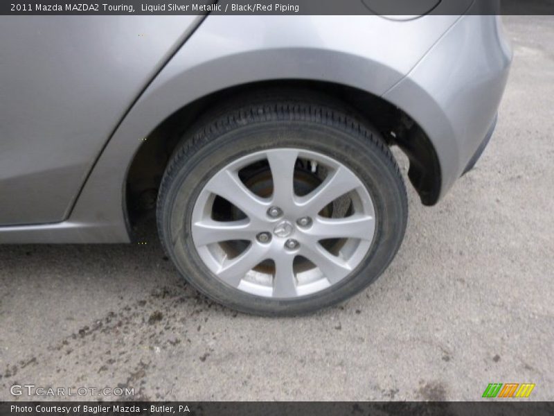 Liquid Silver Metallic / Black/Red Piping 2011 Mazda MAZDA2 Touring