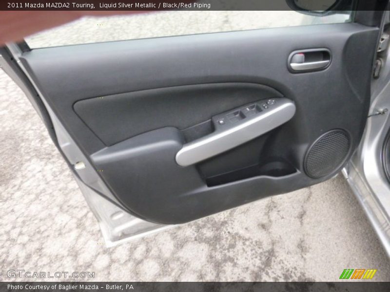 Liquid Silver Metallic / Black/Red Piping 2011 Mazda MAZDA2 Touring