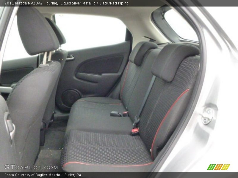 Liquid Silver Metallic / Black/Red Piping 2011 Mazda MAZDA2 Touring