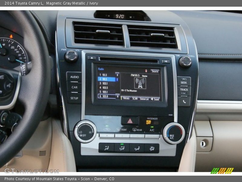 Magnetic Gray Metallic / Ivory 2014 Toyota Camry L