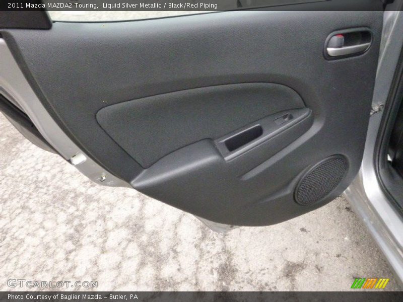 Liquid Silver Metallic / Black/Red Piping 2011 Mazda MAZDA2 Touring