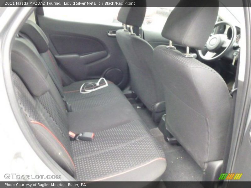 Liquid Silver Metallic / Black/Red Piping 2011 Mazda MAZDA2 Touring