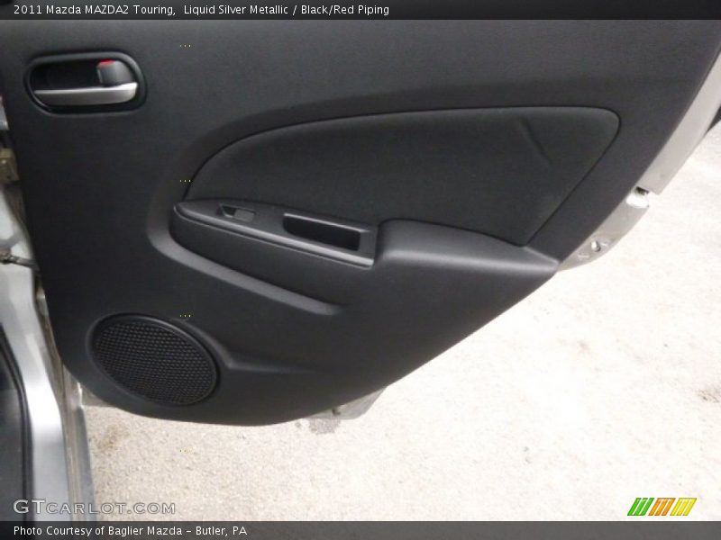Liquid Silver Metallic / Black/Red Piping 2011 Mazda MAZDA2 Touring