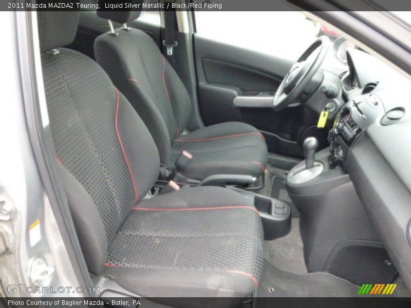 Liquid Silver Metallic / Black/Red Piping 2011 Mazda MAZDA2 Touring