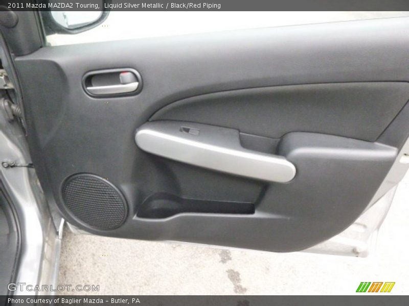 Liquid Silver Metallic / Black/Red Piping 2011 Mazda MAZDA2 Touring