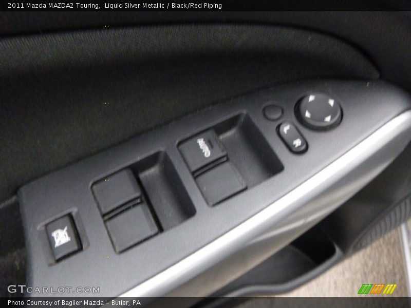 Liquid Silver Metallic / Black/Red Piping 2011 Mazda MAZDA2 Touring