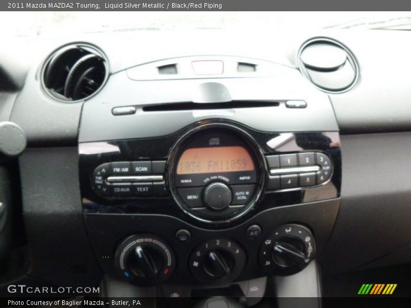 Liquid Silver Metallic / Black/Red Piping 2011 Mazda MAZDA2 Touring