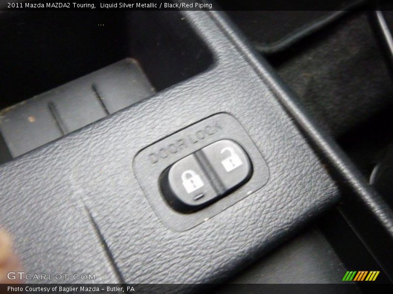 Liquid Silver Metallic / Black/Red Piping 2011 Mazda MAZDA2 Touring