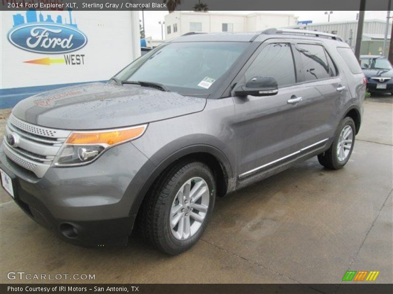 Sterling Gray / Charcoal Black 2014 Ford Explorer XLT