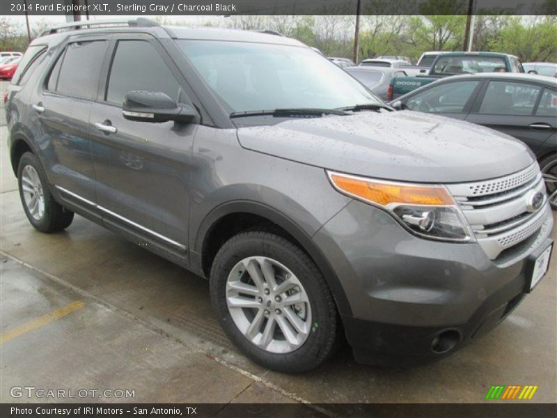 Sterling Gray / Charcoal Black 2014 Ford Explorer XLT