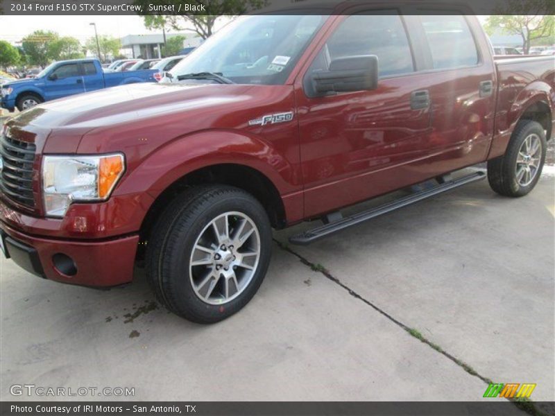 Sunset / Black 2014 Ford F150 STX SuperCrew