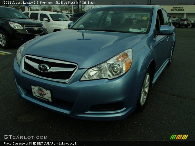 Sky Blue Metallic / Off-Black 2011 Subaru Legacy 2.5i Premium