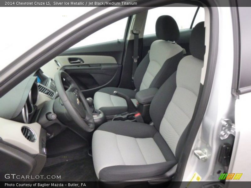 Silver Ice Metallic / Jet Black/Medium Titanium 2014 Chevrolet Cruze LS