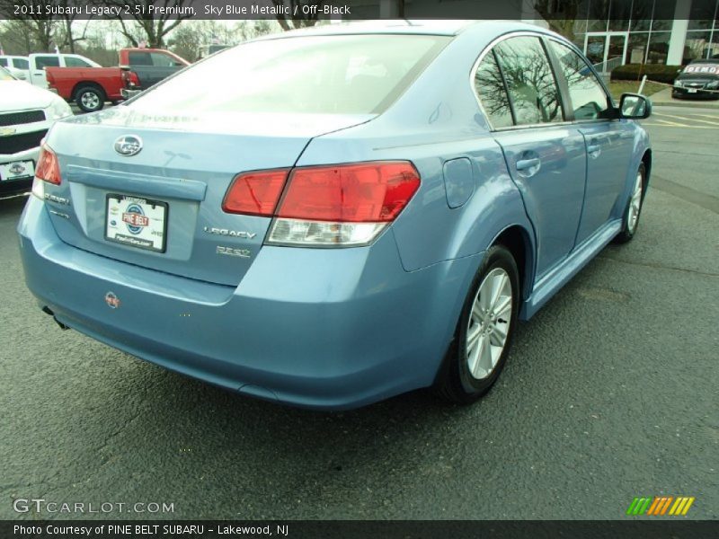 Sky Blue Metallic / Off-Black 2011 Subaru Legacy 2.5i Premium