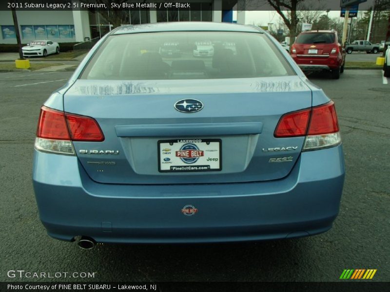 Sky Blue Metallic / Off-Black 2011 Subaru Legacy 2.5i Premium