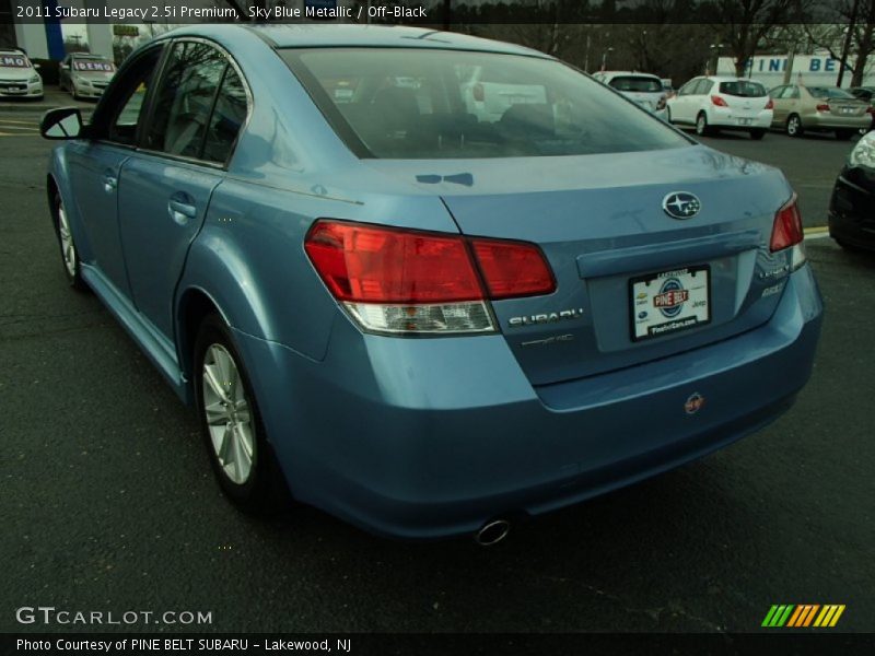 Sky Blue Metallic / Off-Black 2011 Subaru Legacy 2.5i Premium