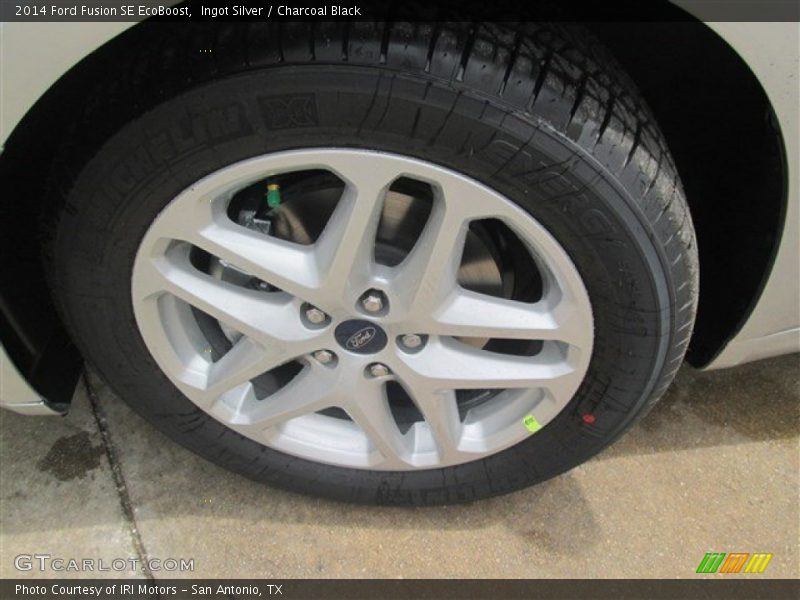Ingot Silver / Charcoal Black 2014 Ford Fusion SE EcoBoost