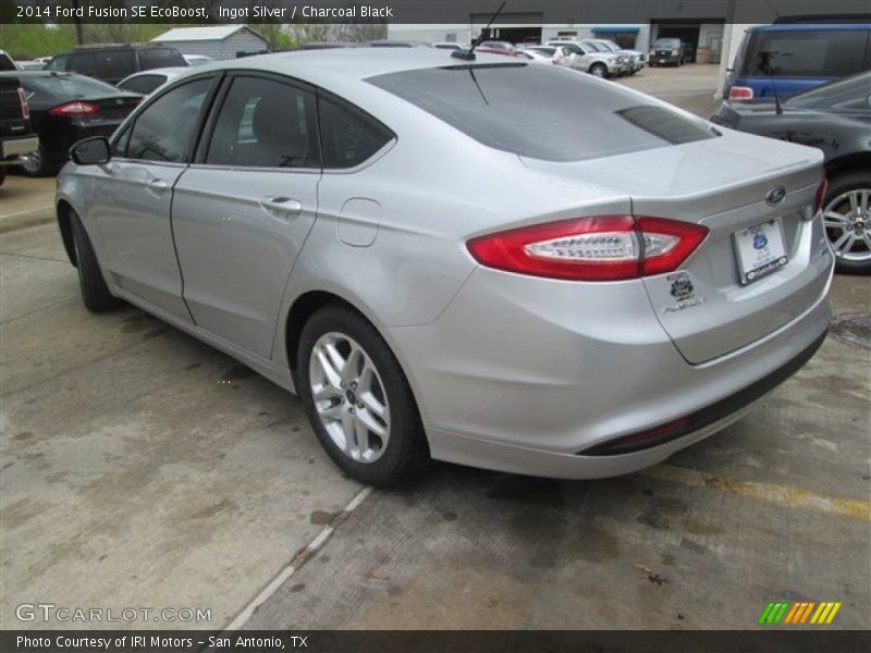 Ingot Silver / Charcoal Black 2014 Ford Fusion SE EcoBoost