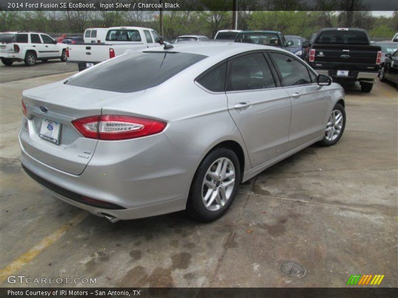 Ingot Silver / Charcoal Black 2014 Ford Fusion SE EcoBoost