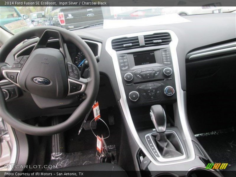 Ingot Silver / Charcoal Black 2014 Ford Fusion SE EcoBoost