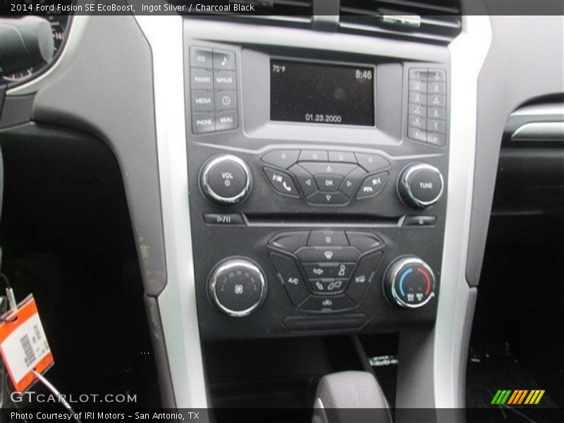 Ingot Silver / Charcoal Black 2014 Ford Fusion SE EcoBoost