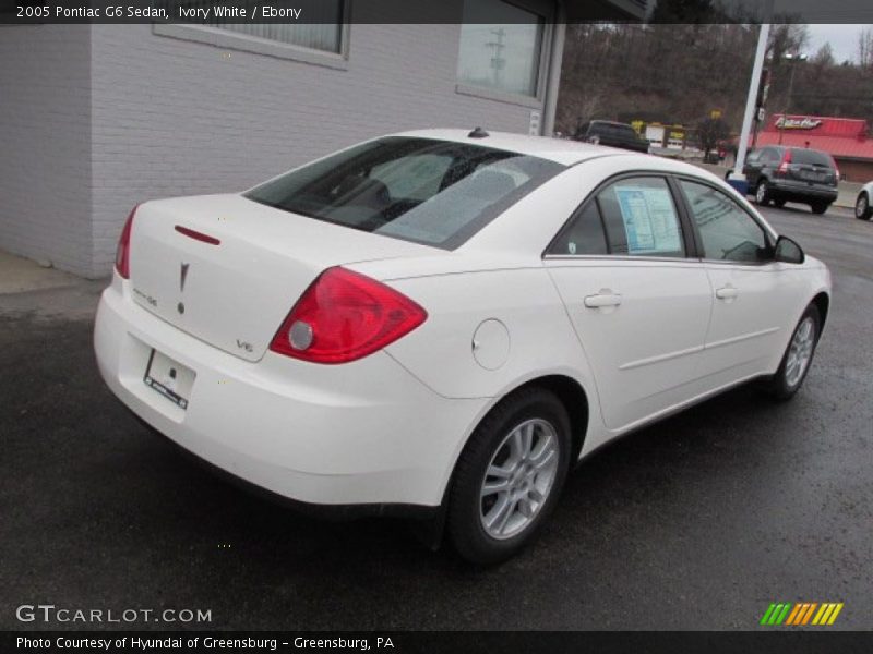 Ivory White / Ebony 2005 Pontiac G6 Sedan